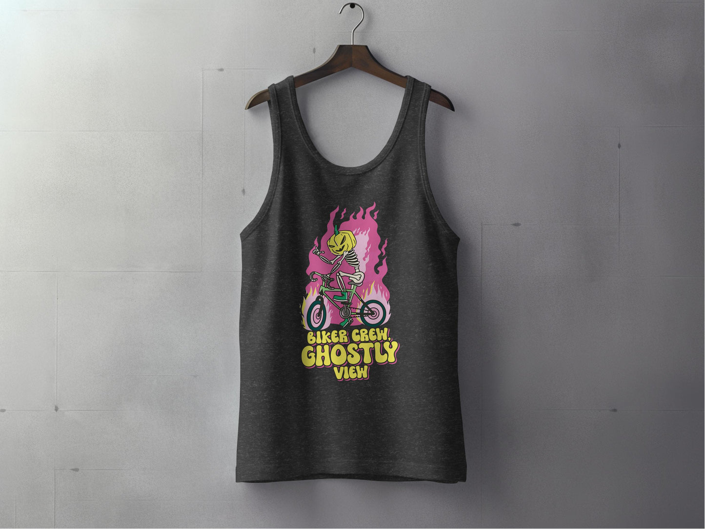 Biker Crew Ghostly View Graphic Tank Top product