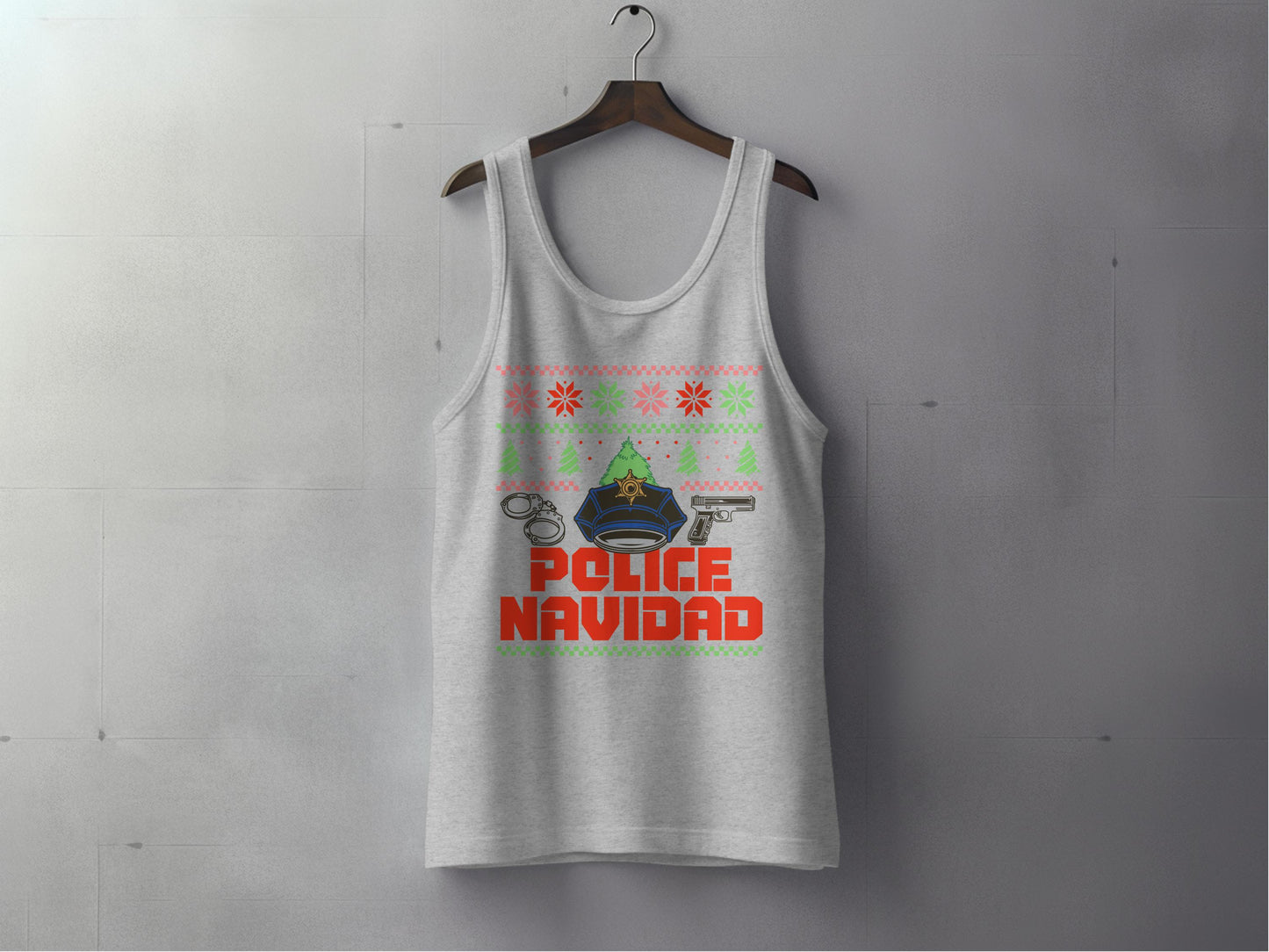 Funny Police Navidad Ugly Christmas Sweater Tank Top product