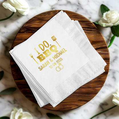 Personalized Wedding BBQ Napkins Party Product