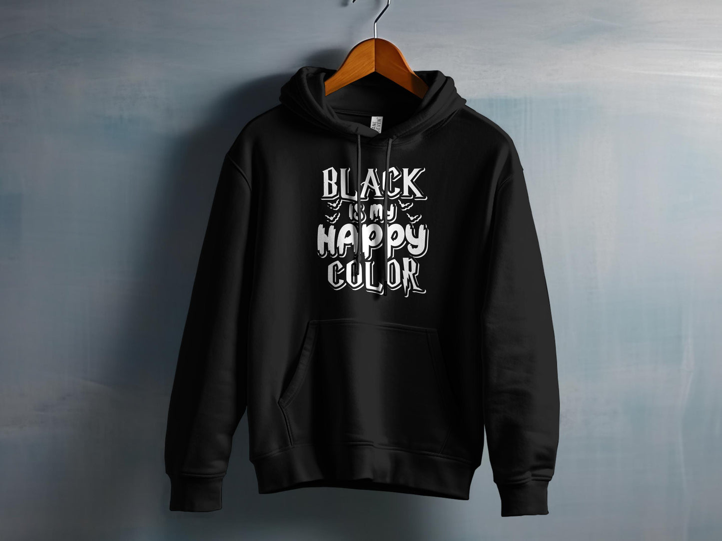 Black Is My Happy Color Graphic Hoodie product