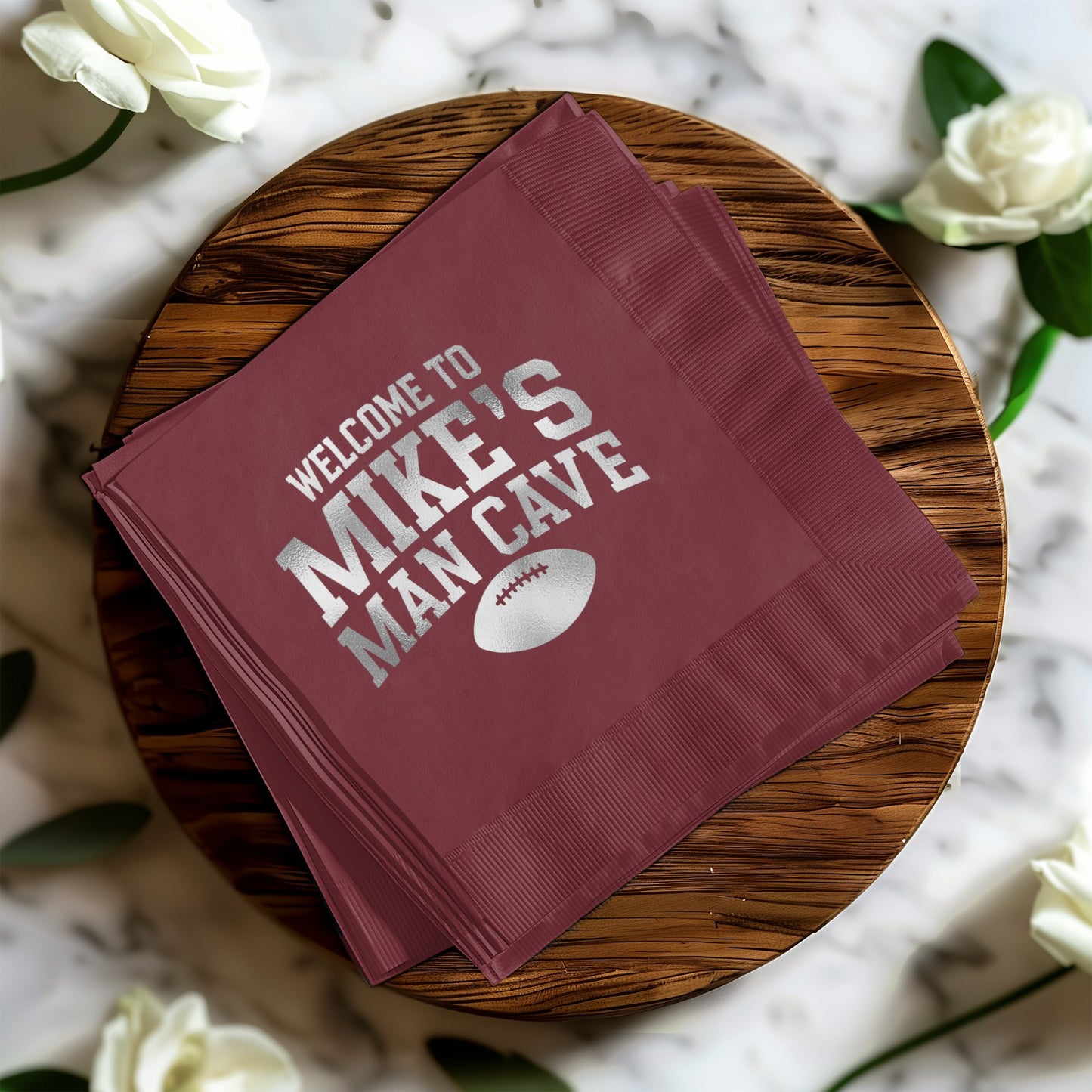 Welcome To Mike's Man Cave Napkins product type