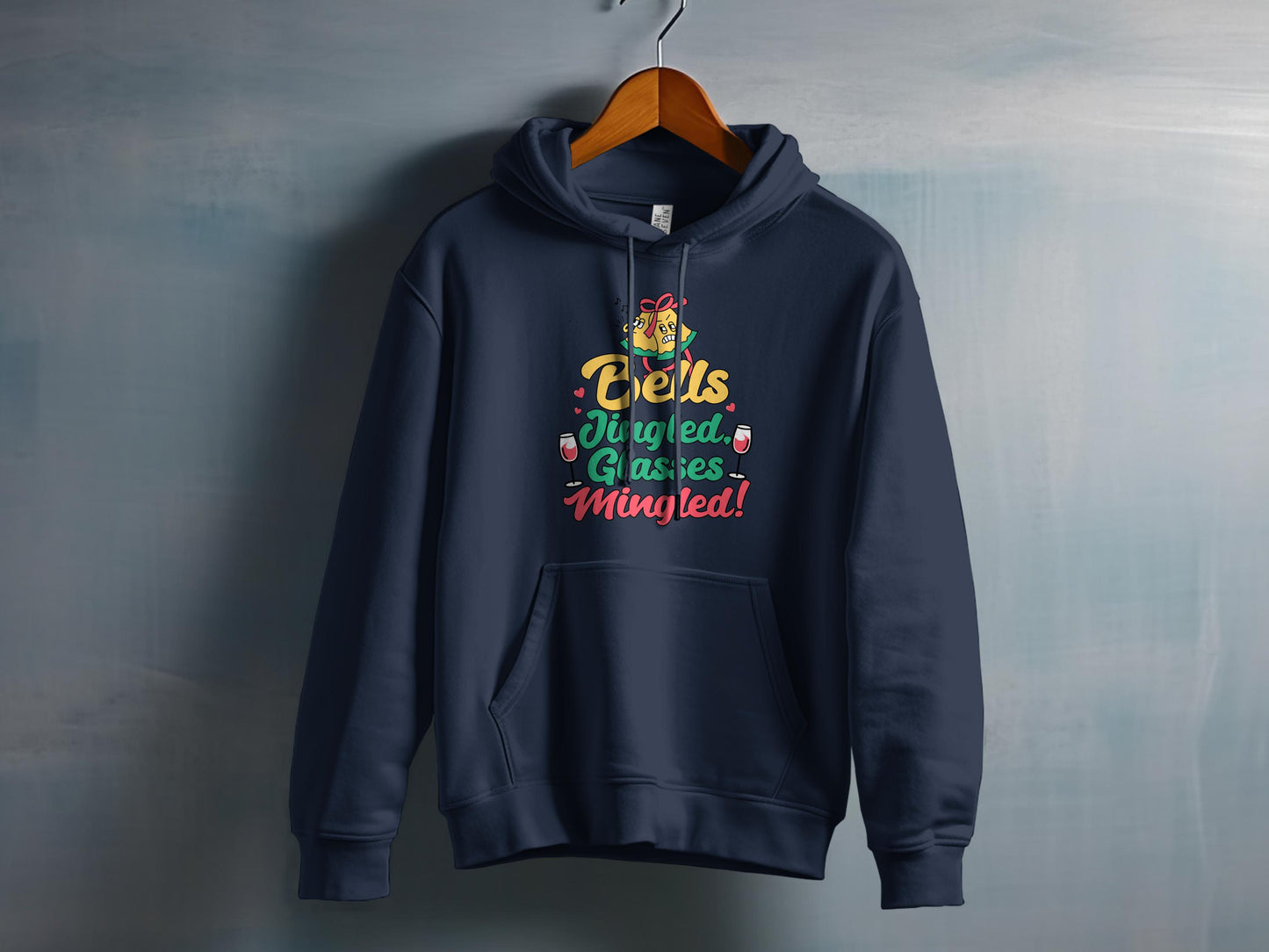 Fun Cheers Jingle Glasses Mingle Graphic Hoodie product