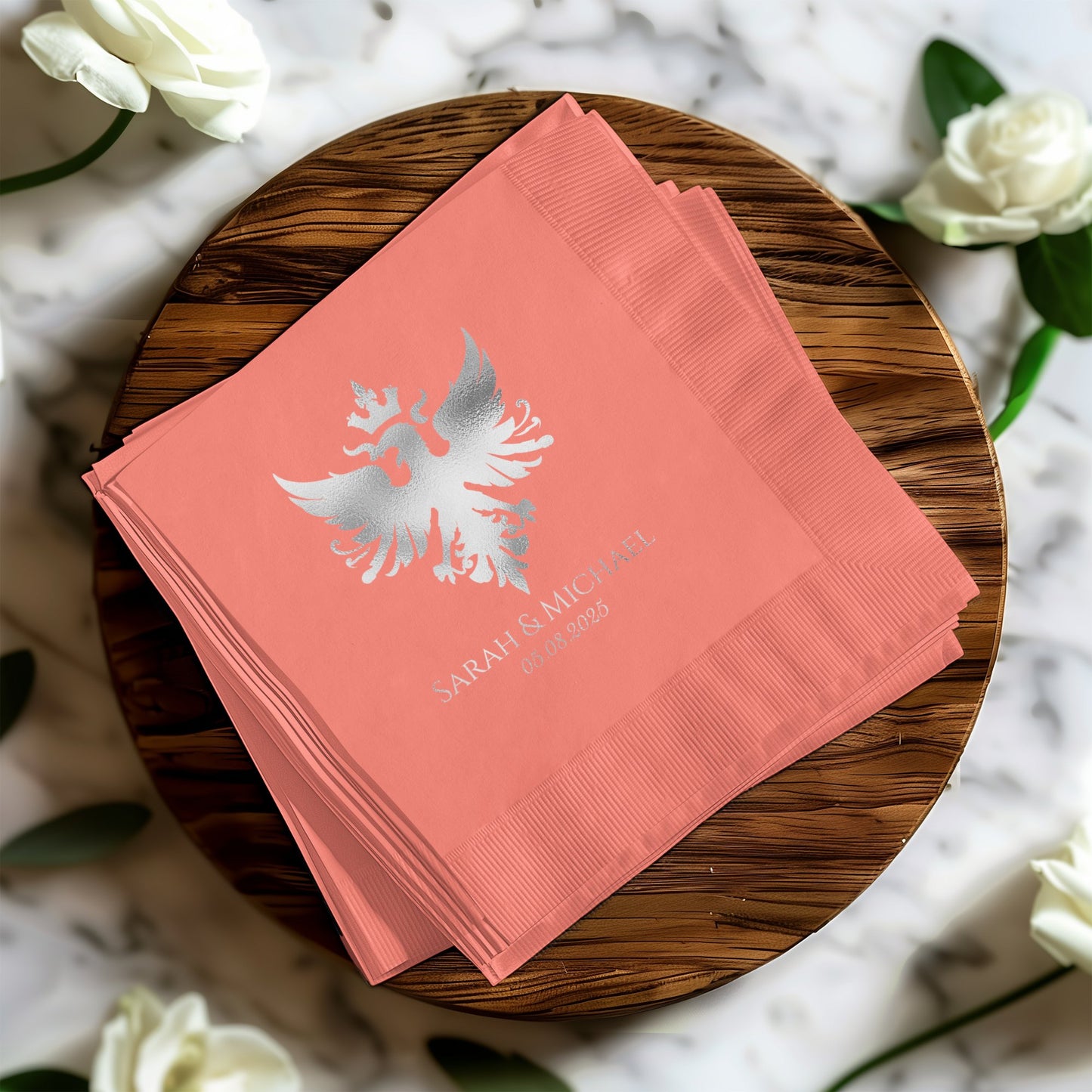Personalized Wedding Napkins with Custom Design product type