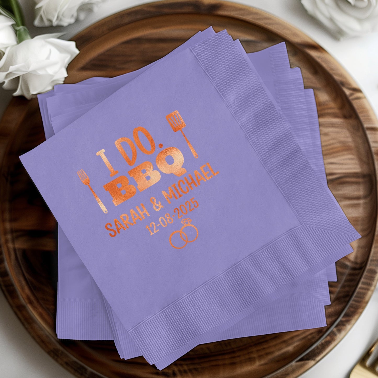 Custom I Do BBQ Event Napkins Personalized Product