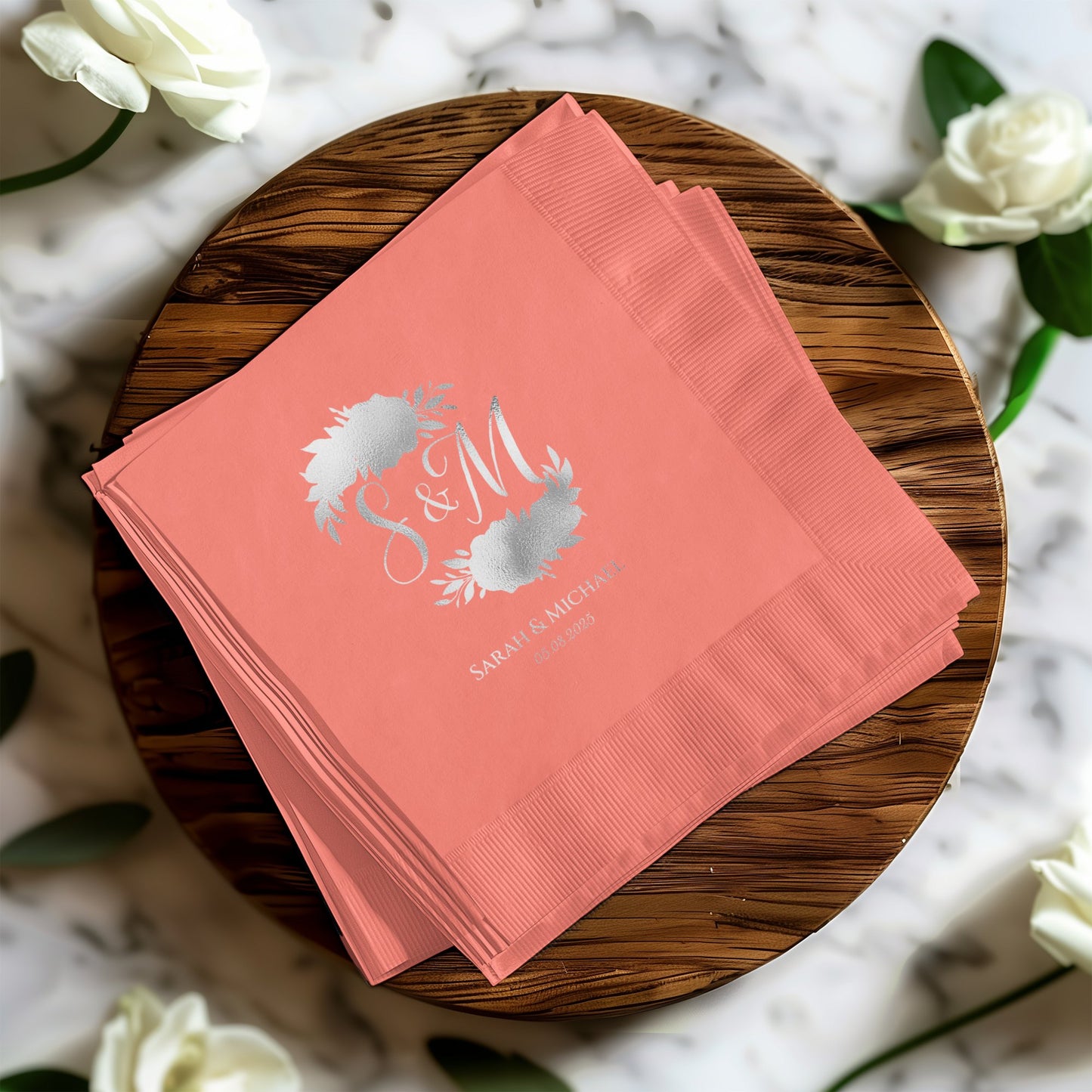 Personalized Wedding Initials Design Napkin product type