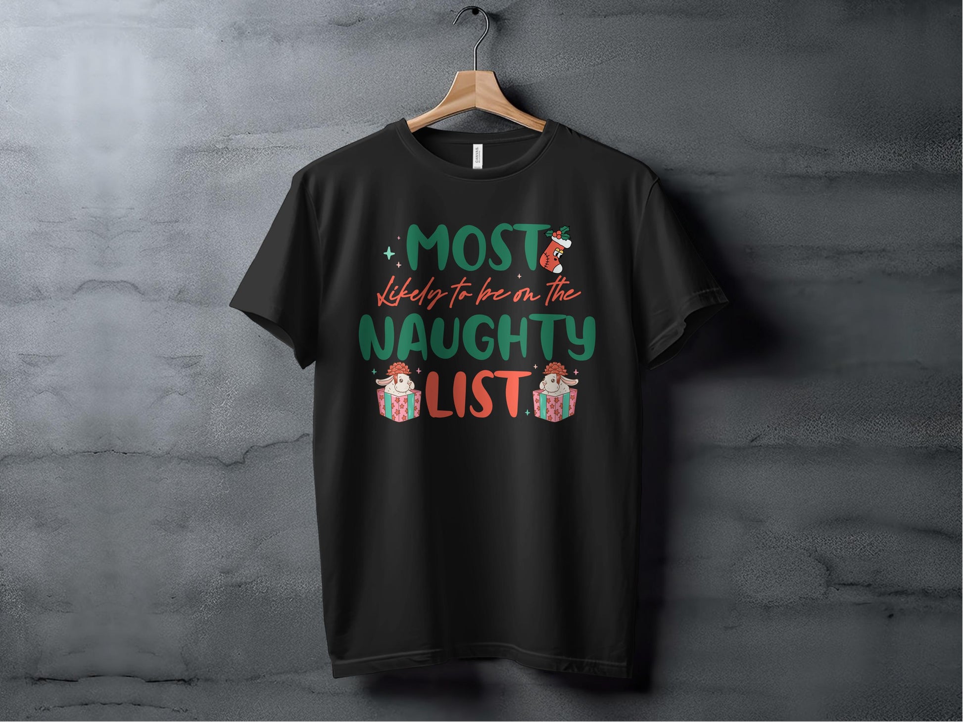 Most Likely To Be On The Naughty List T-Shirt
