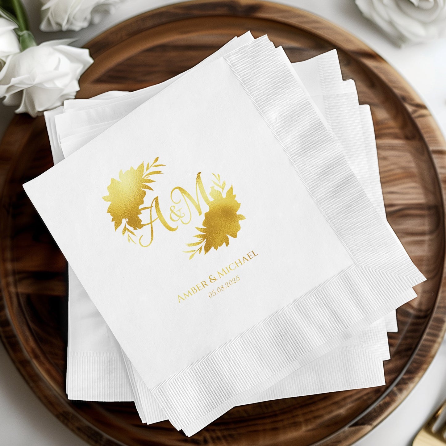 Elegant Customized Wedding Napkins for Special Event product