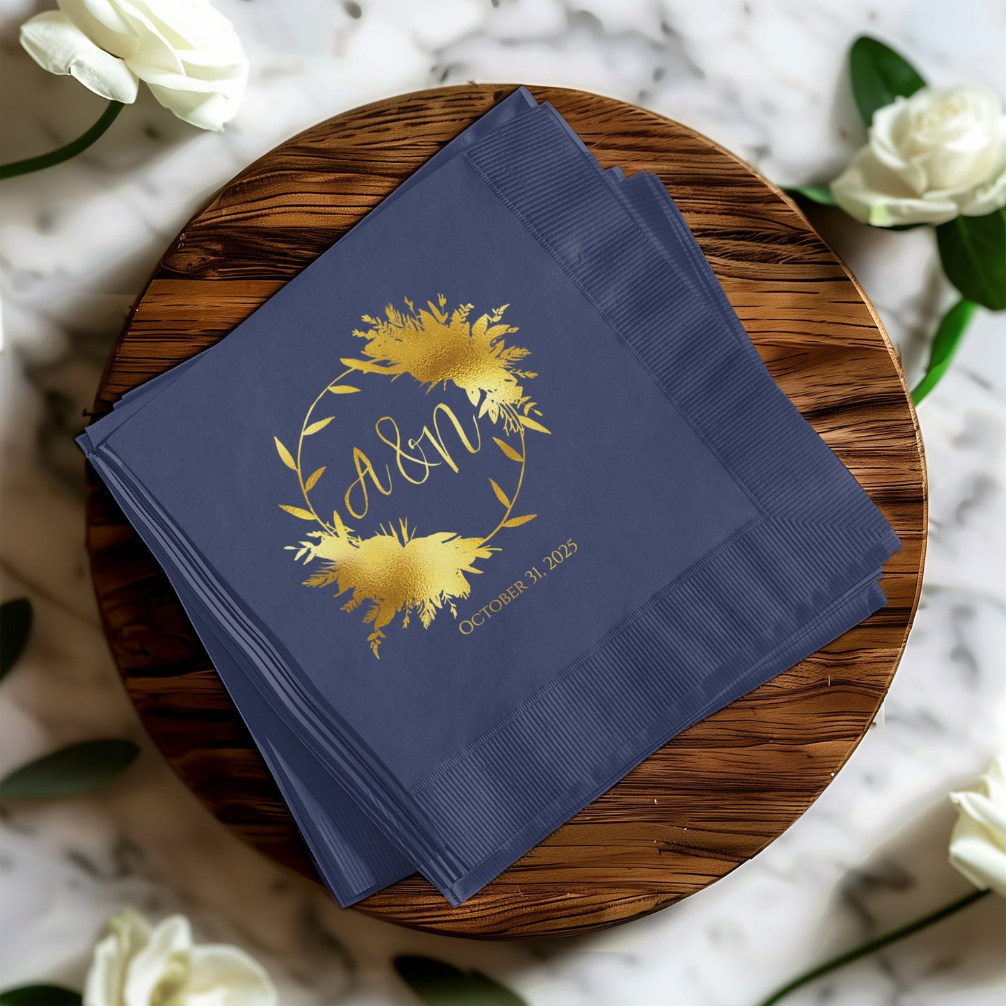 Elegant Personalized Wedding Napkins product