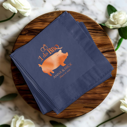 Personalized I Do BBQ Event Napkins Party Product
