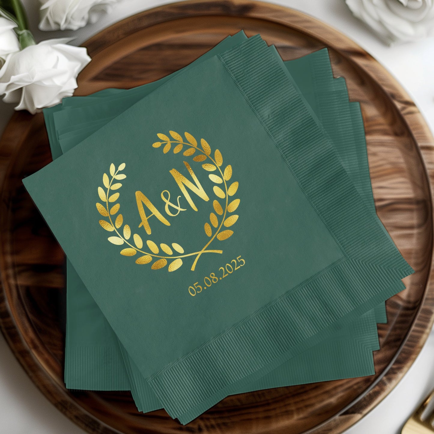 Elegant Personalized Monogrammed Party Napkin product