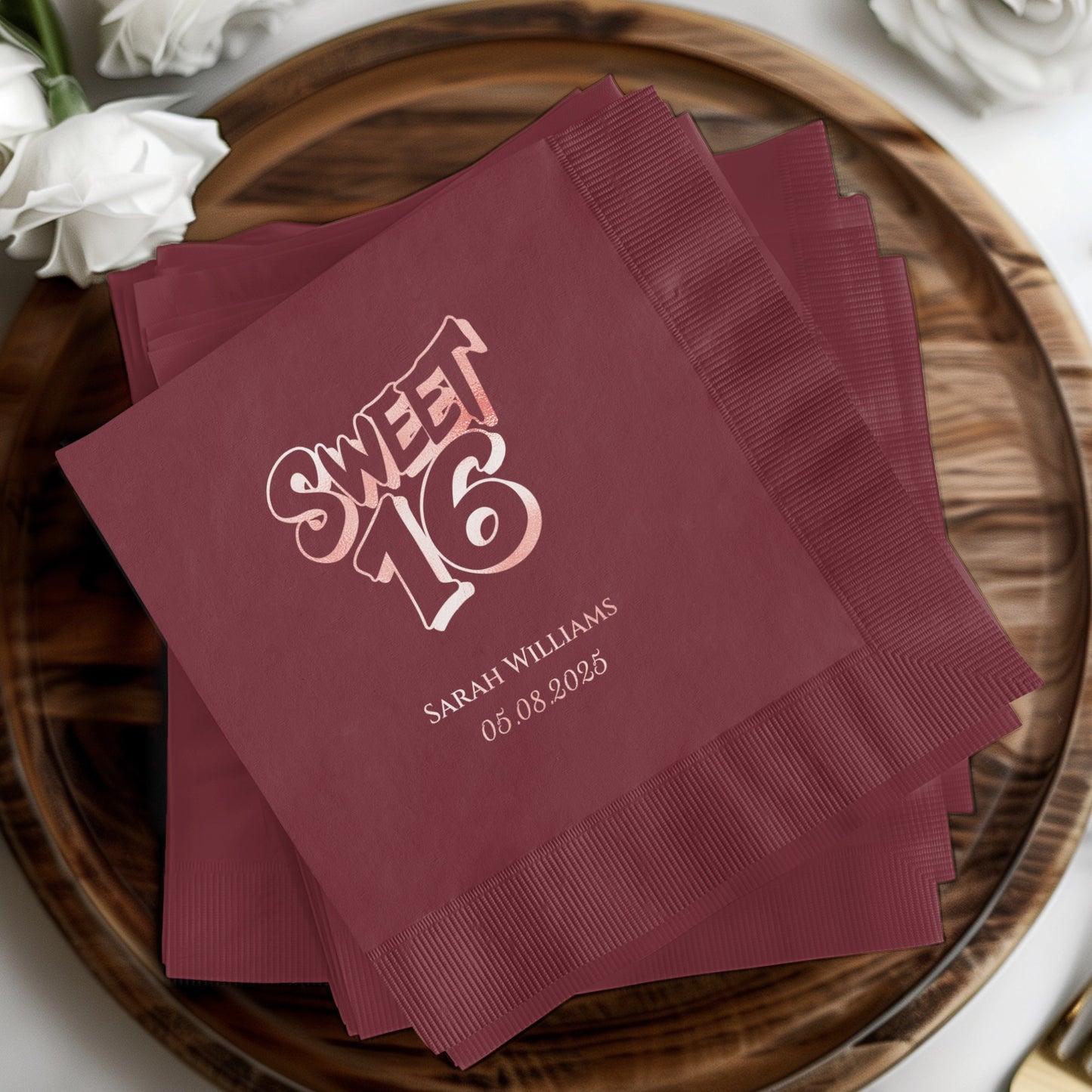 Sweet 16 Birthday Custom Napkins Party product