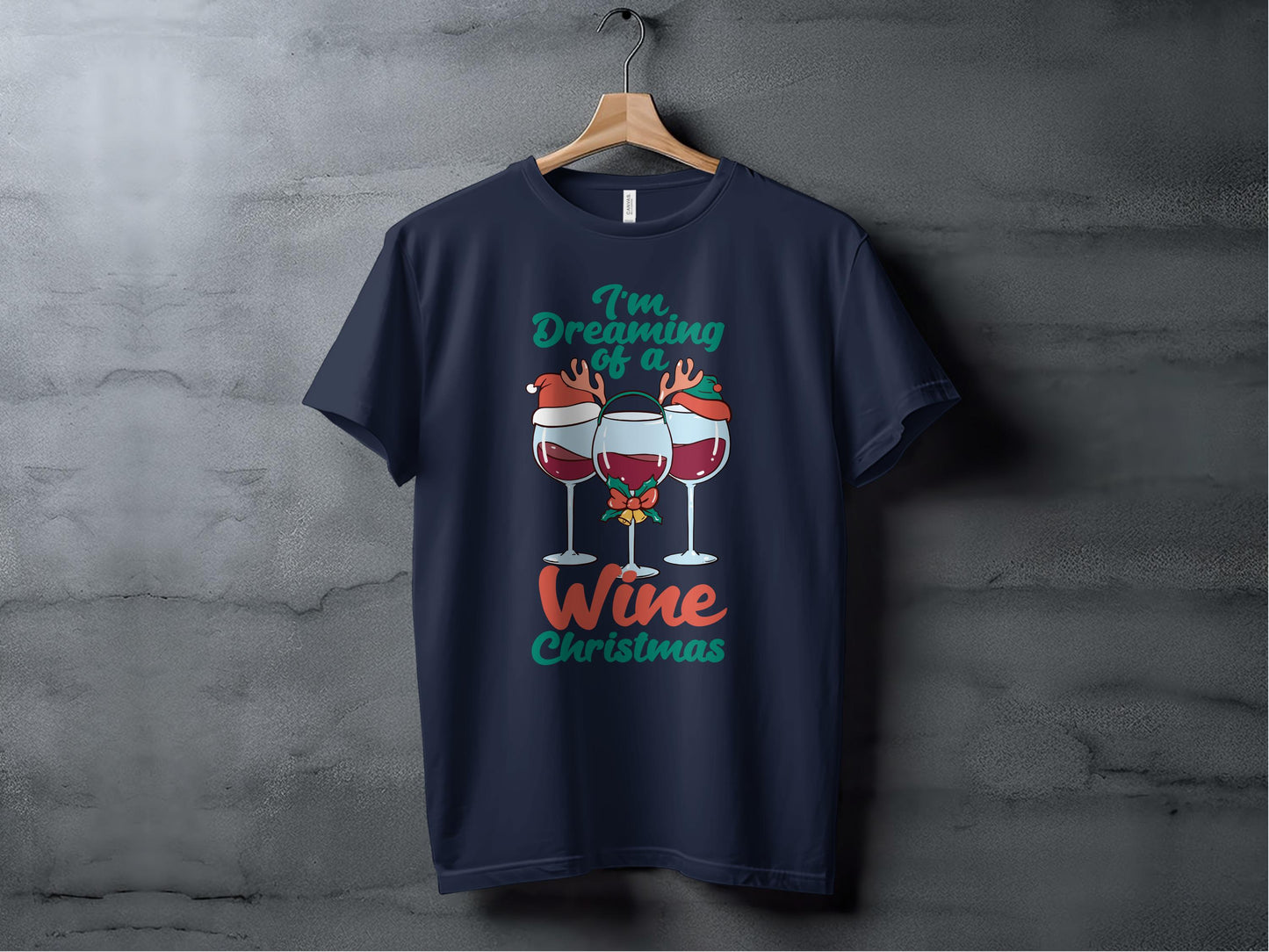 I'm Dreaming of a Wine Christmas T-Shirt product