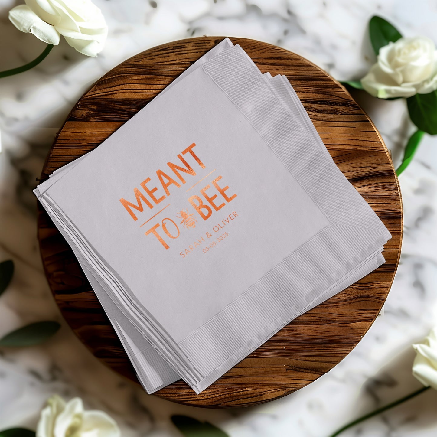 Meant to Bee Custom Wedding Napkins product