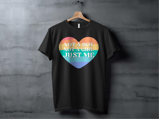 Not A Boy Not A Girl Just Me Heart Design product type