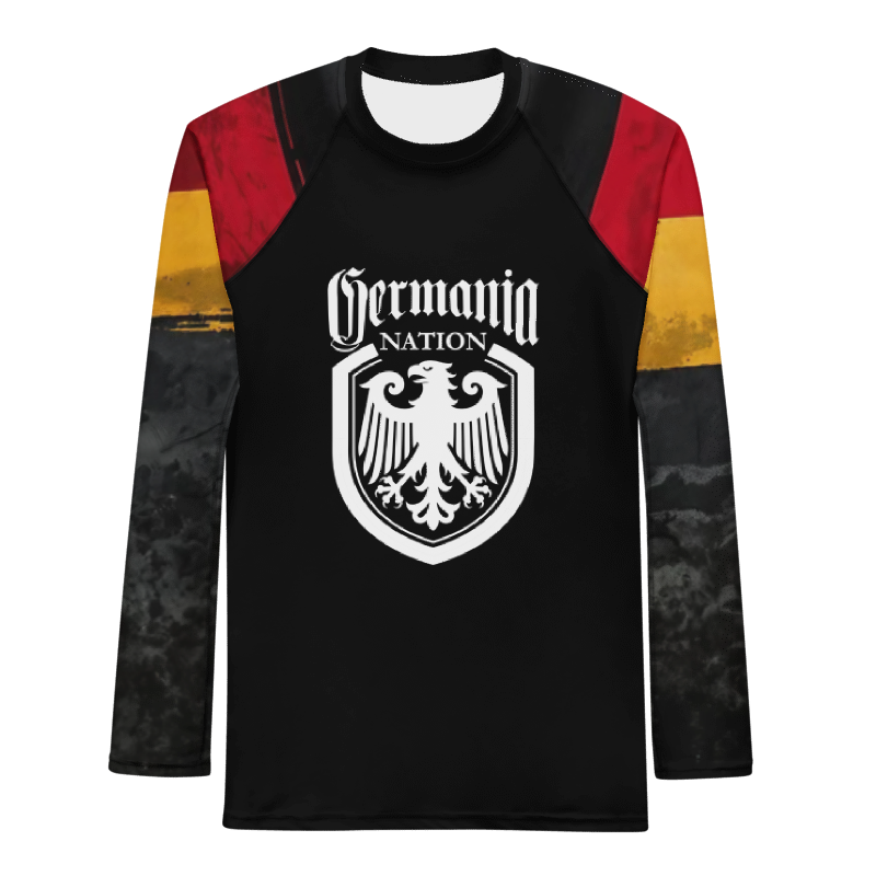 Germania Nation Rashguard, Deutschland Box Shirt, Germany MMA Gear, Patriotische Nogi BJJ Rashguard