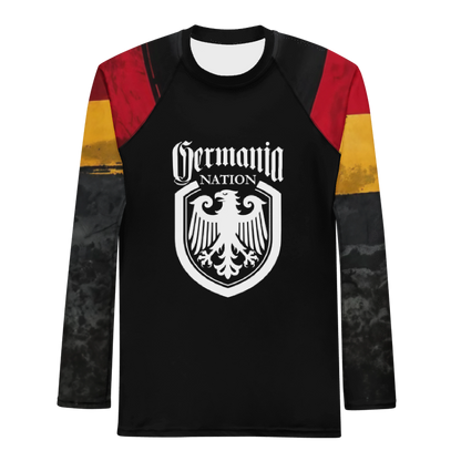 Germania Nation Rashguard, Deutschland Box Shirt, Germany MMA Gear, Patriotische Nogi BJJ Rashguard