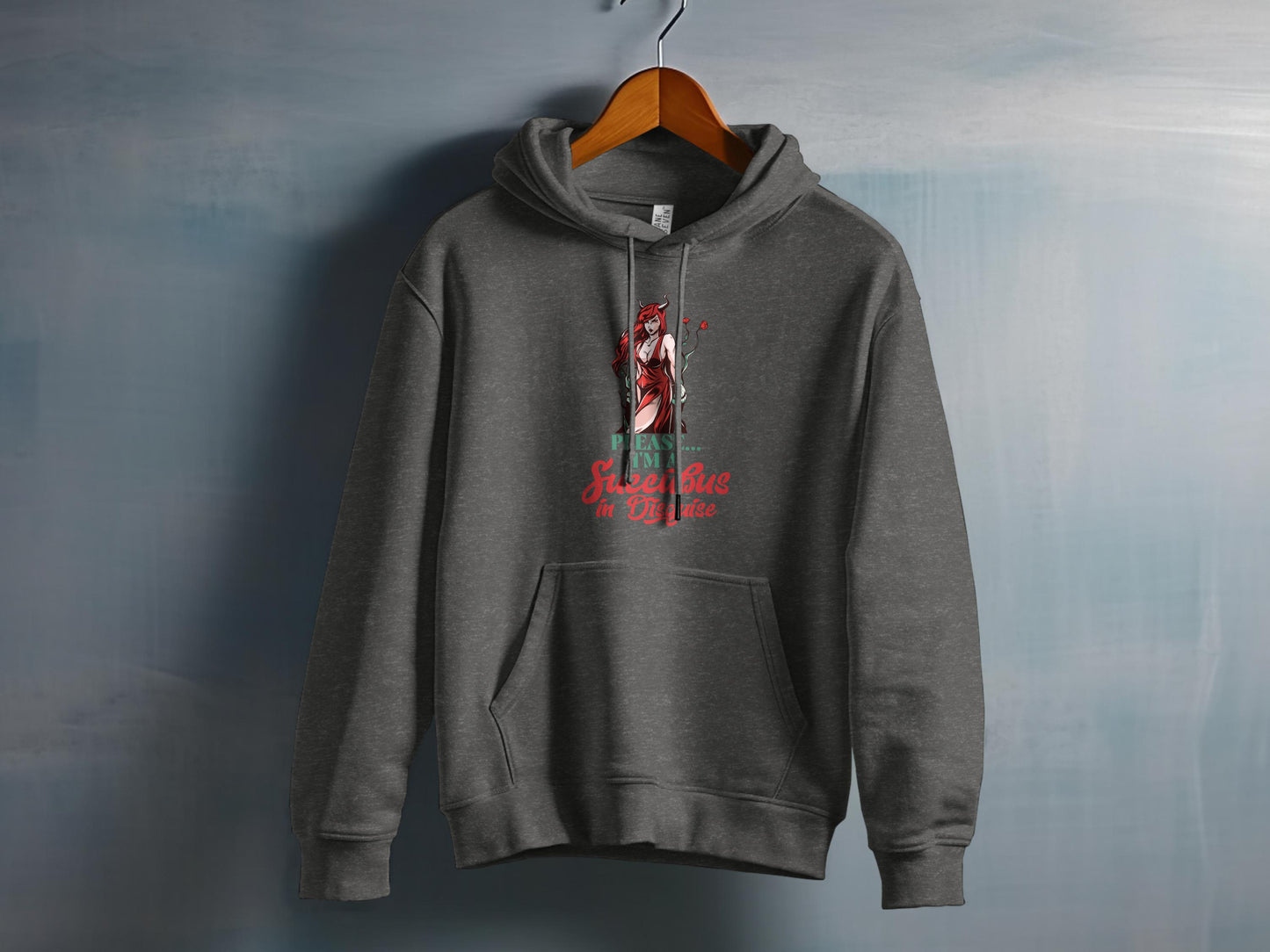 Festive Santa Claus Graphic Grey Hoodie product