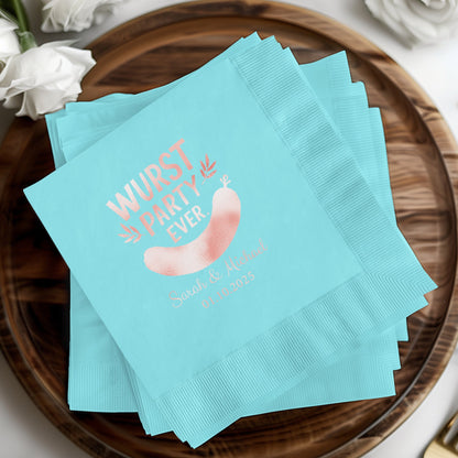 Wurst Party Ever Personalized Napkins beautiful product
