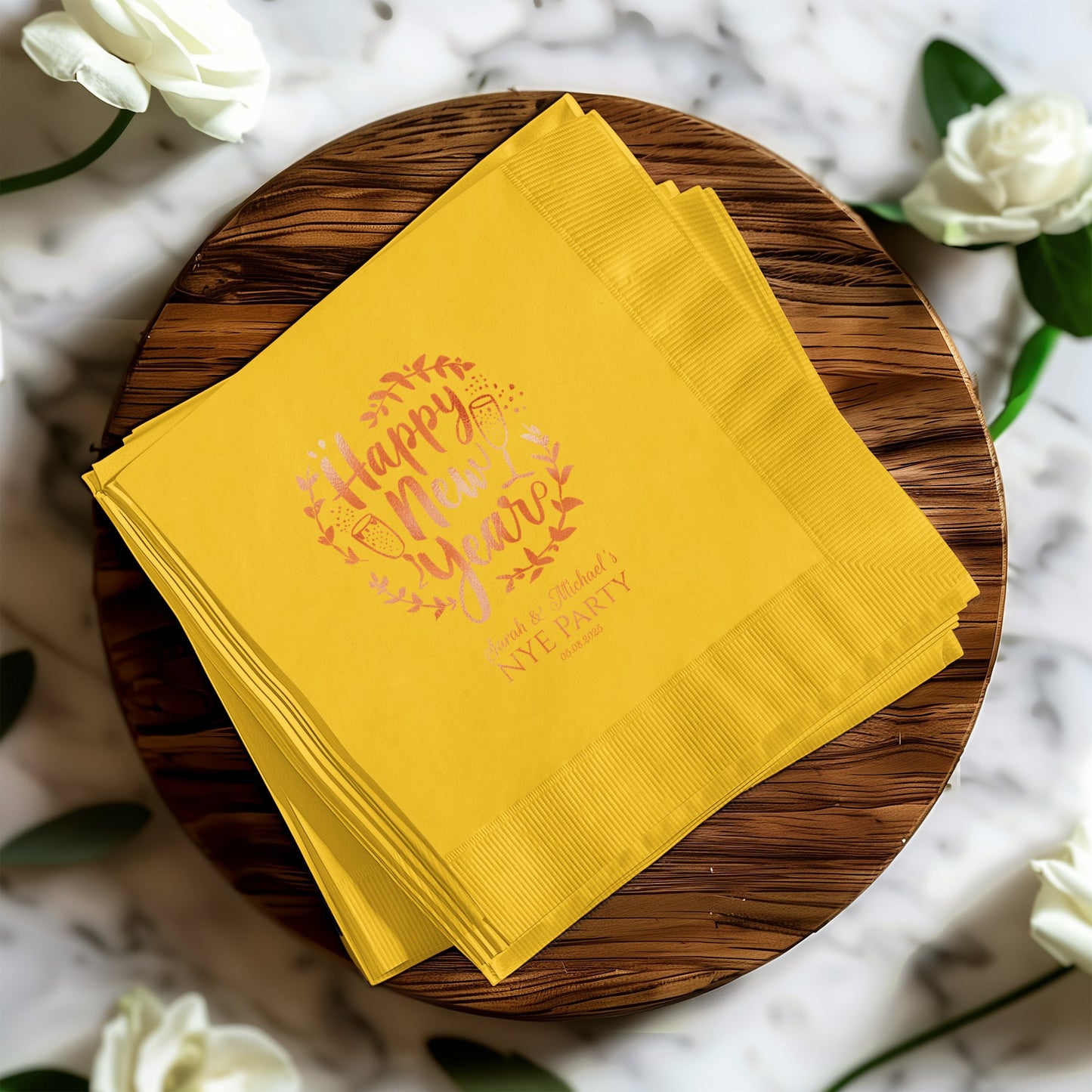 Happy New Year Napkins for Festive Party product type