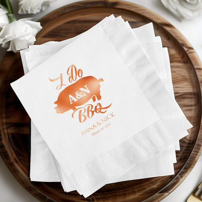 I Do A&N BBQ Custom Printed Napkins product