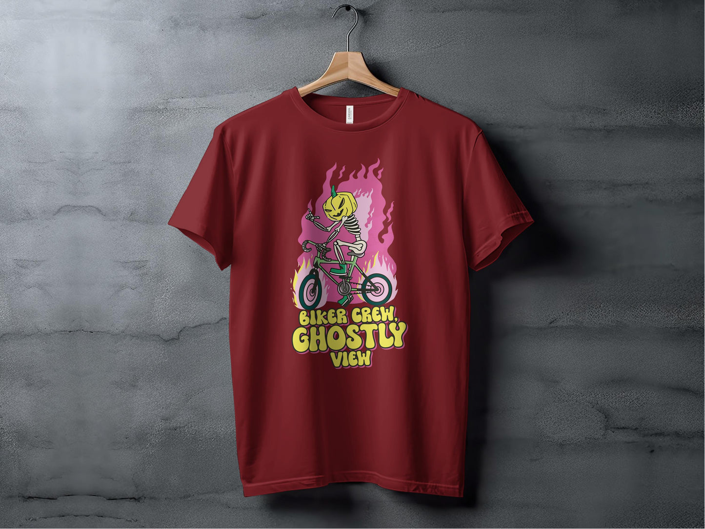 Biker Crew Ghostly View Graphic T-shirt product type