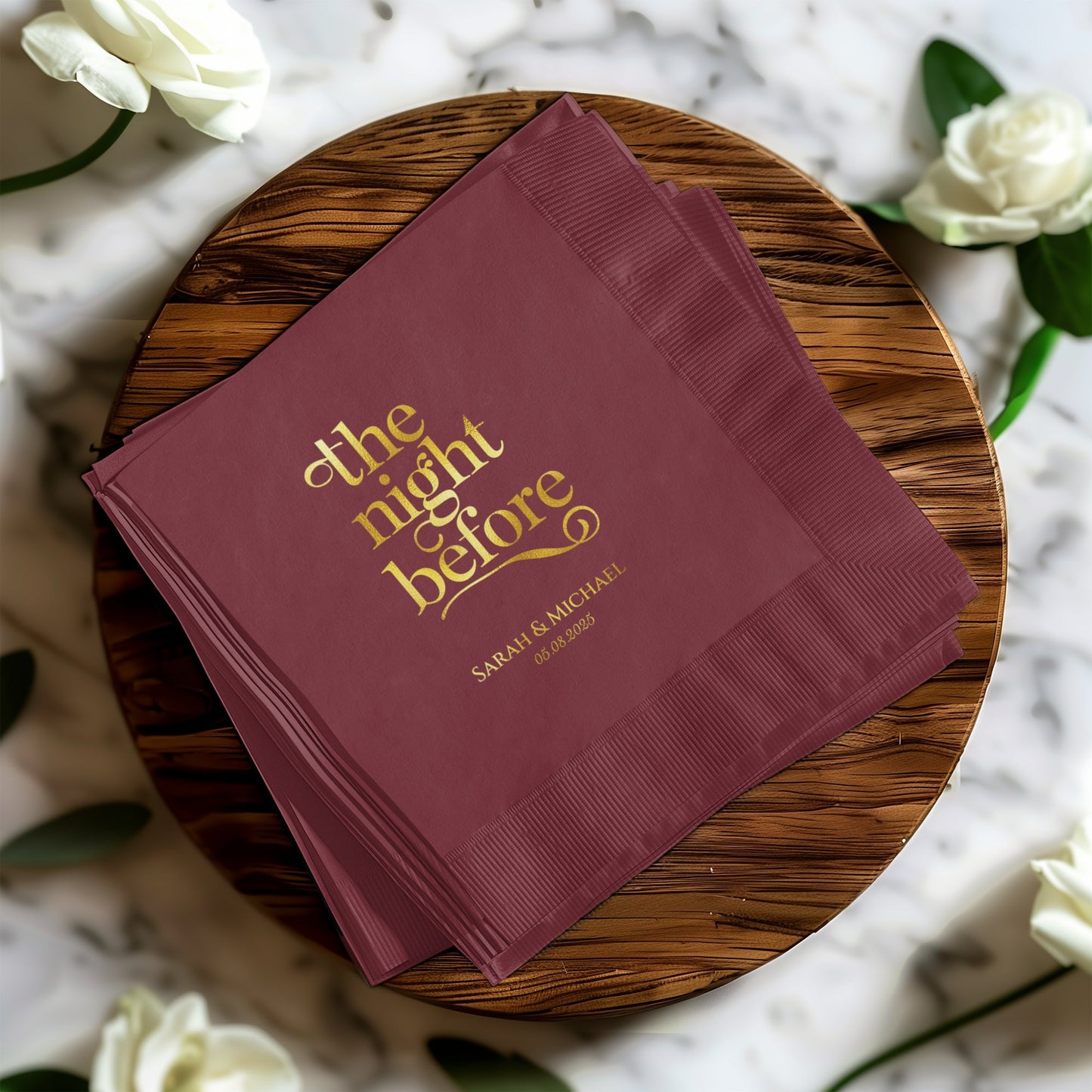 Custom The Night Before Event Napkin product