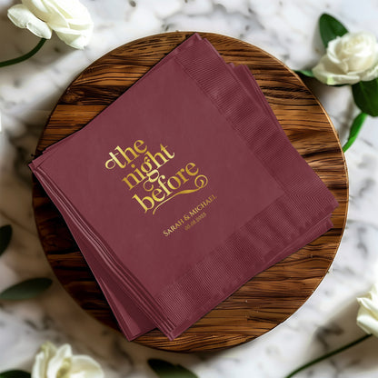 Custom The Night Before Event Napkin product