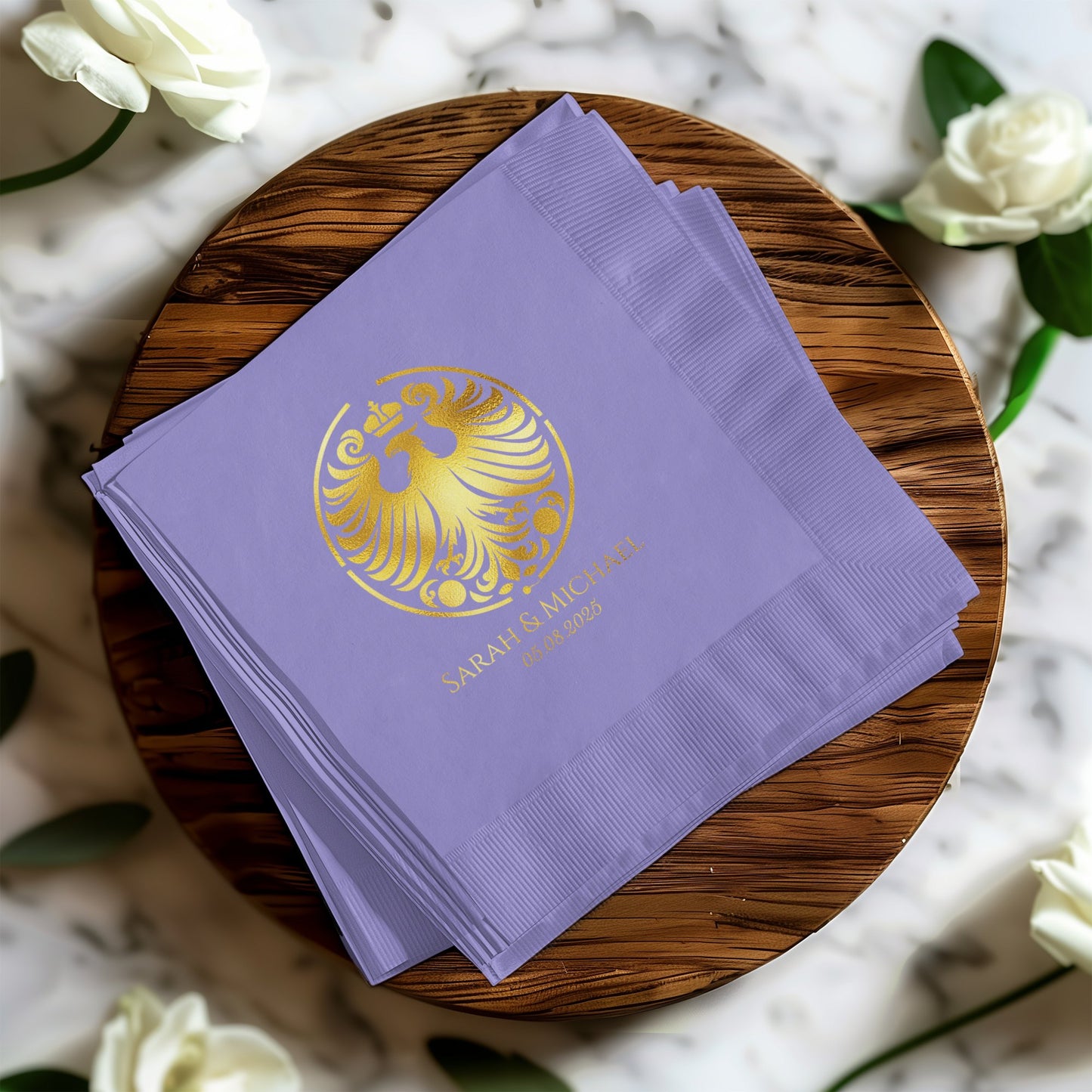 Elegant Personalized Wedding Napkin product