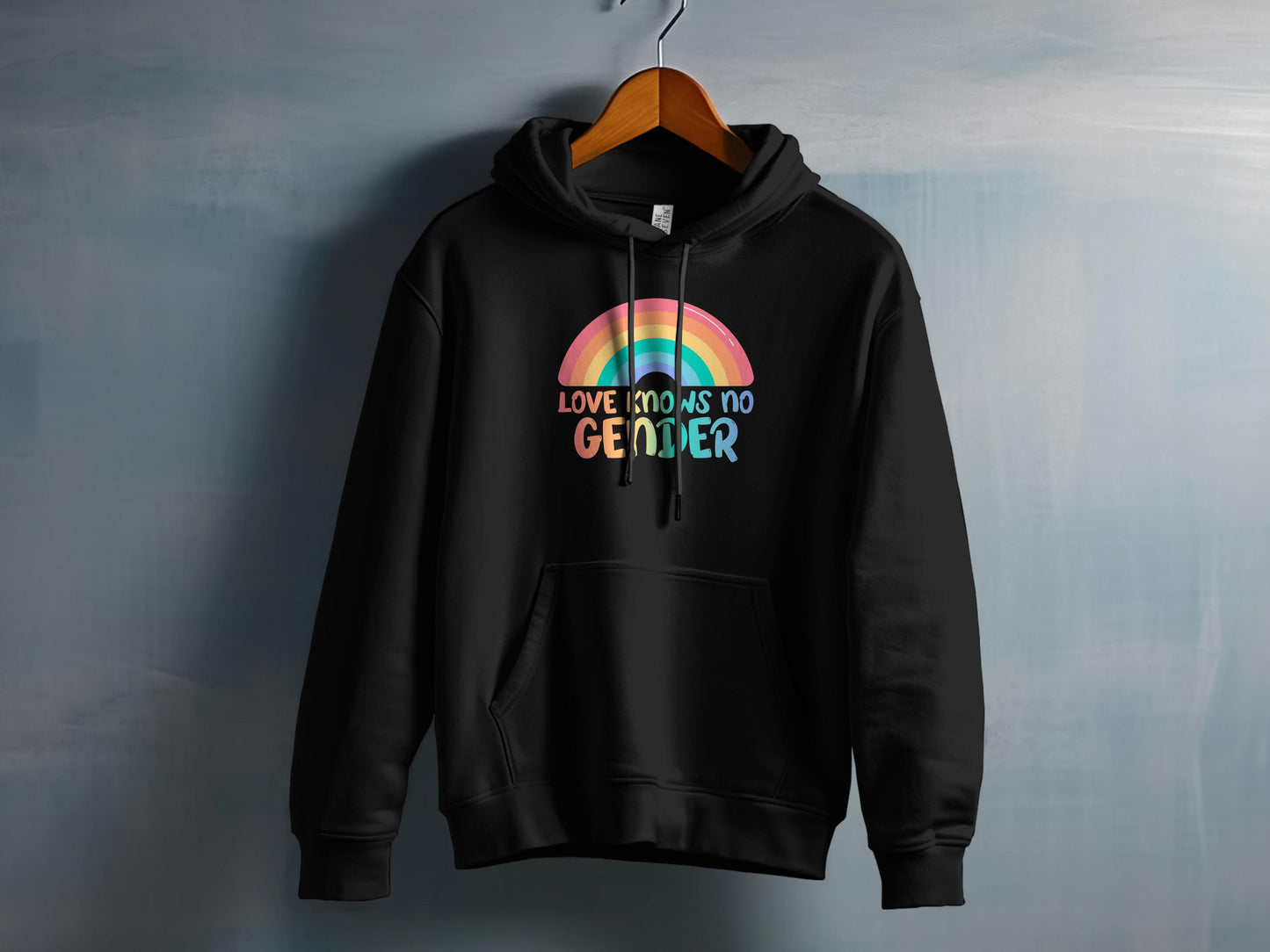 Love Knows No Gender Rainbow Hoodie product