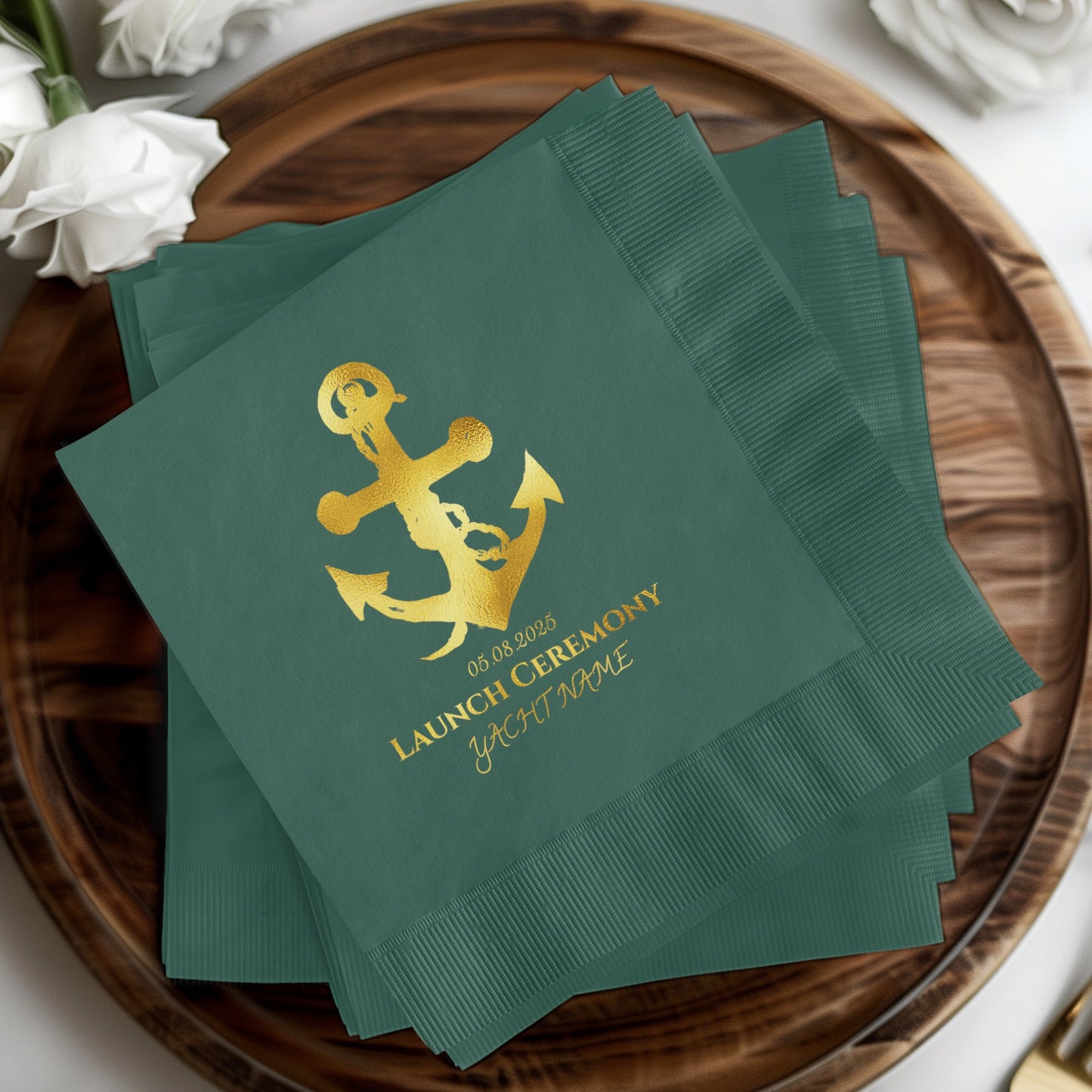 Personalized Yacht Launch Ceremony Napkin product