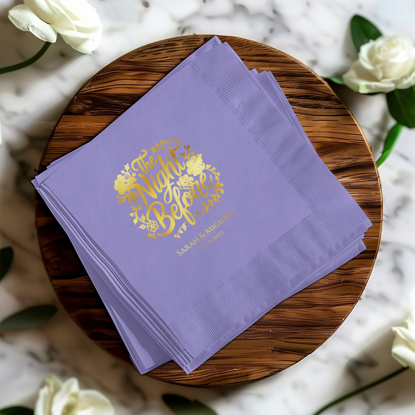 The Night Before Personalized Napkins product type