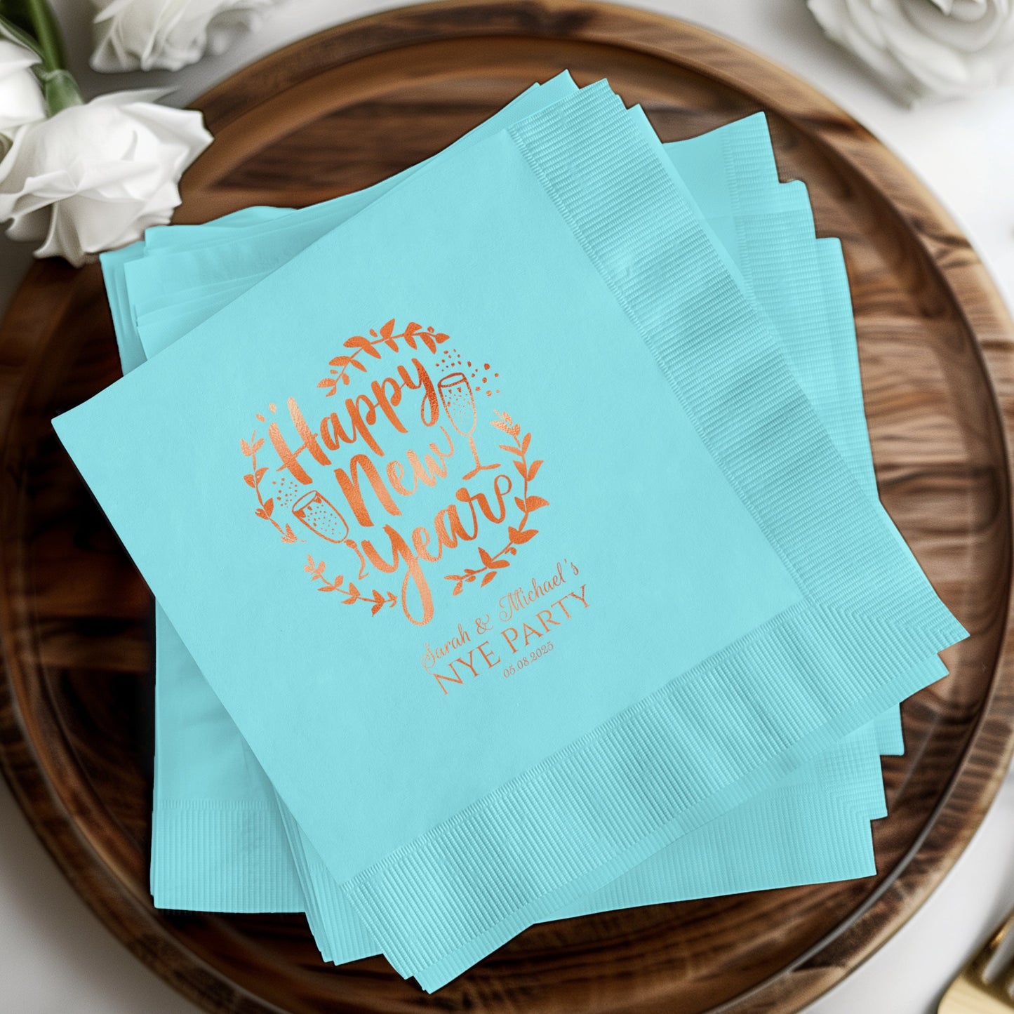 Personalized Happy New Year Napkins Party product type