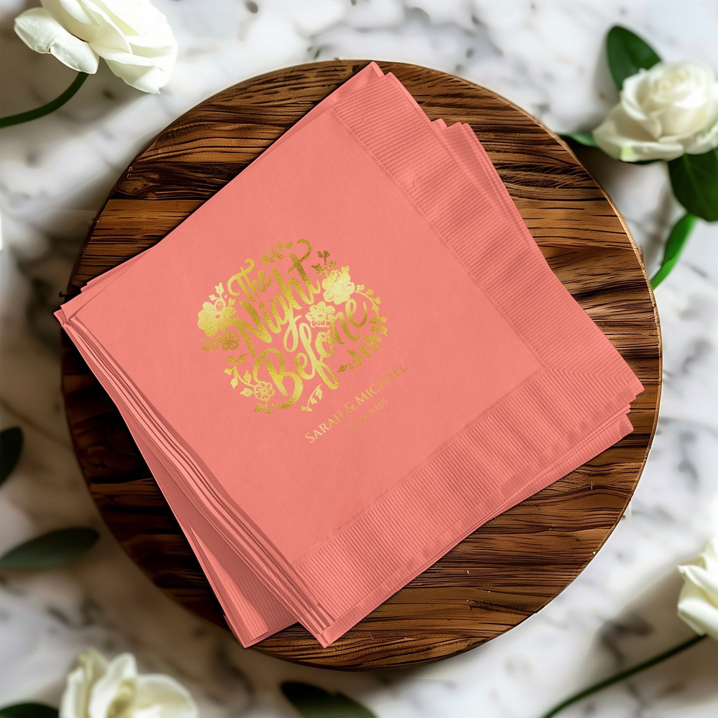 The Night Before Personalized Napkins product