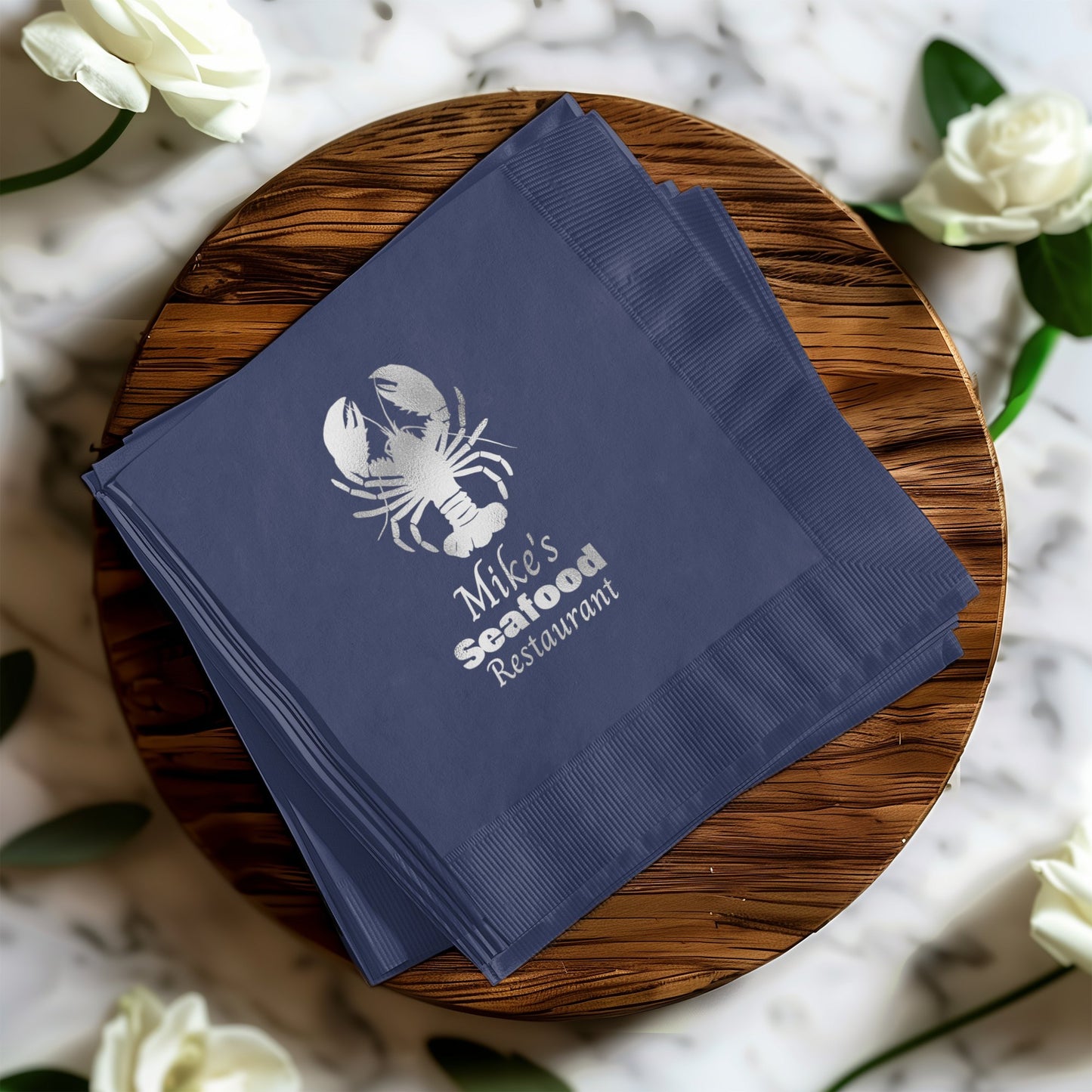 Mike's Seafood Restaurant Lobster Print Napkin product type