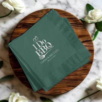 Personalized I Do BBQ Napkin Wedding Event Party product