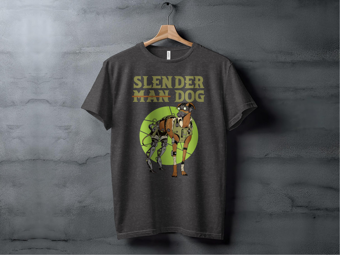 Slender Man Dog Graphic Design Novelty T-Shirt product
