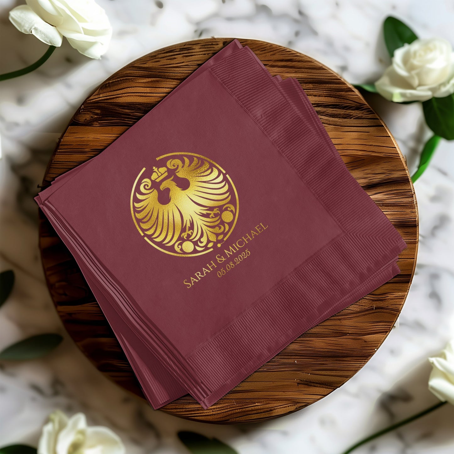 Elegant Custom Wedding Design Printed Napkin product