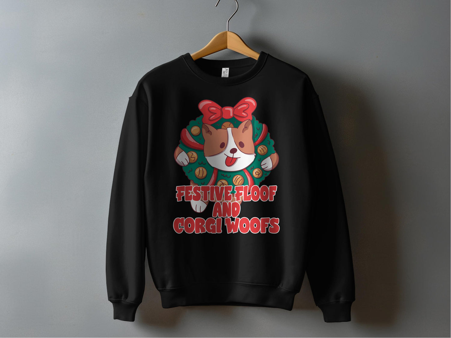 Festive Floof and Corgi Woofs Sweatshirt Product