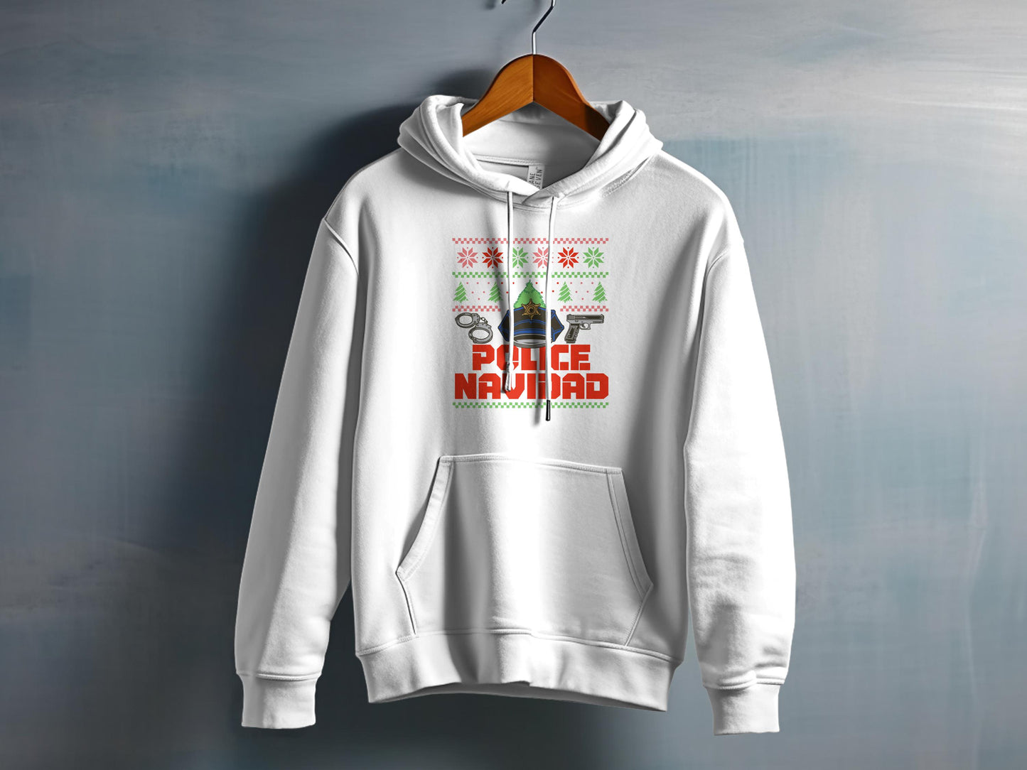 Feliz Navidad Police Christmas Holiday Hoodie product type