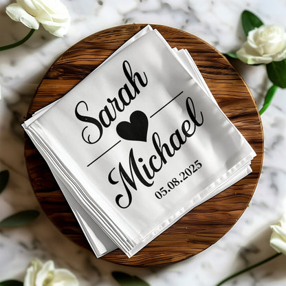 Personalized Wedding Date Handkerchief product