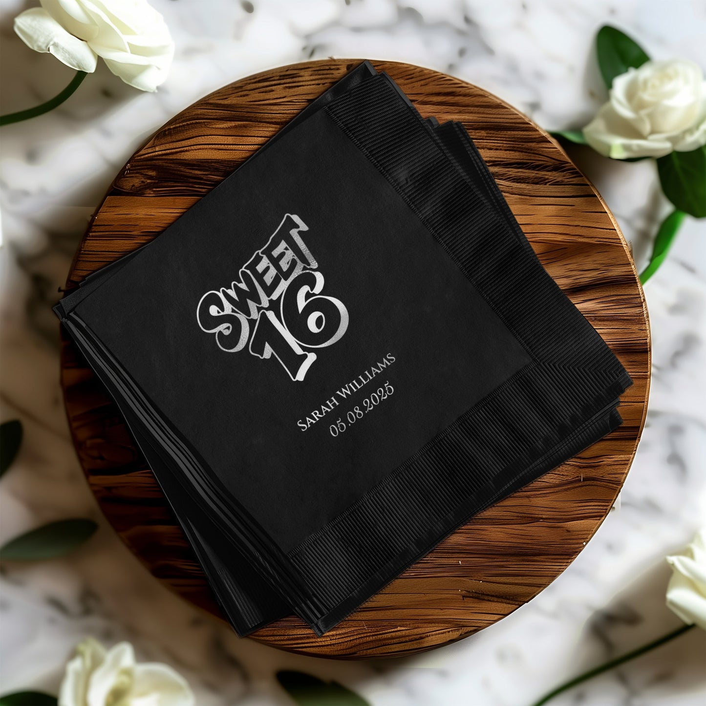 Sweet 16 Birthday Personalized Napkins product type