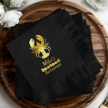 Mike's Seafood Restaurant Customized Napkin product