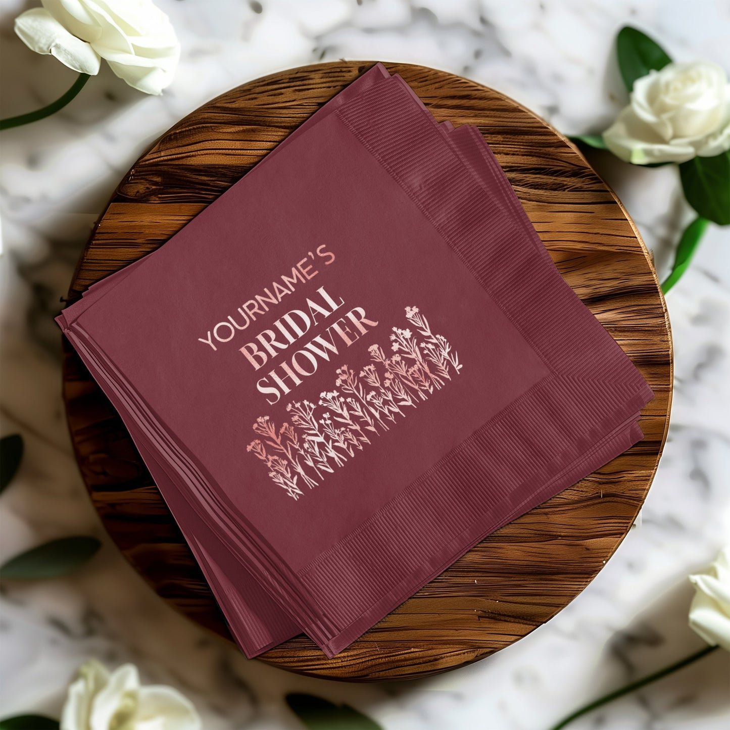 Personalized Bridal Shower Napkins Product