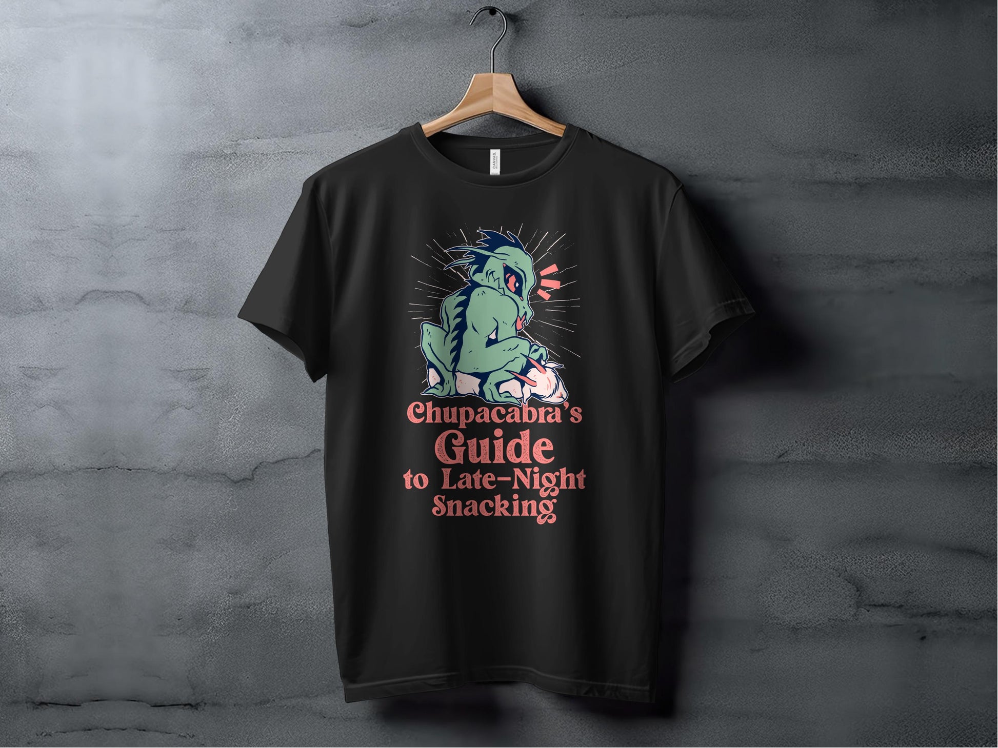 Chupacabra's Guide to Late-Night Snacking t-shirt product type