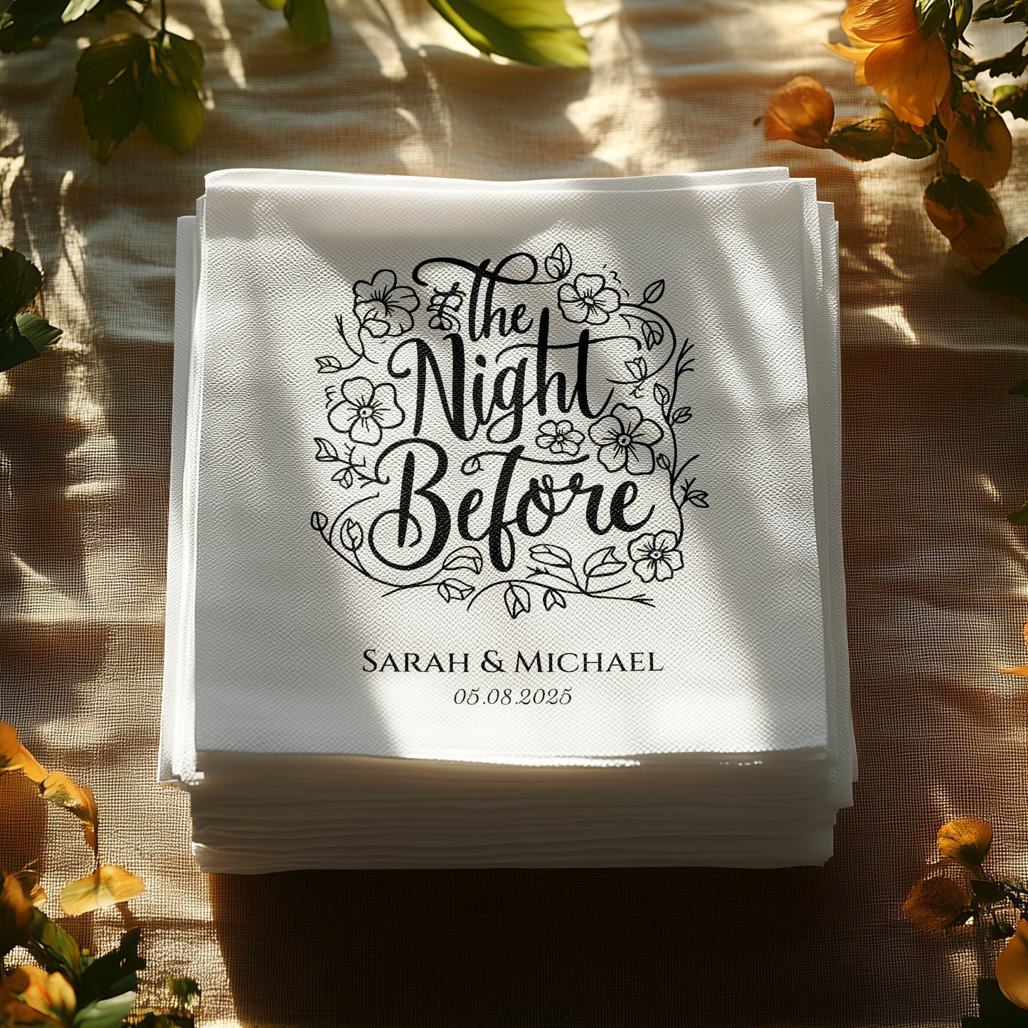 The Night Before Personalized Wedding Napkin product