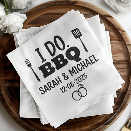 Personalized Wedding BBQ Party Napkins Product