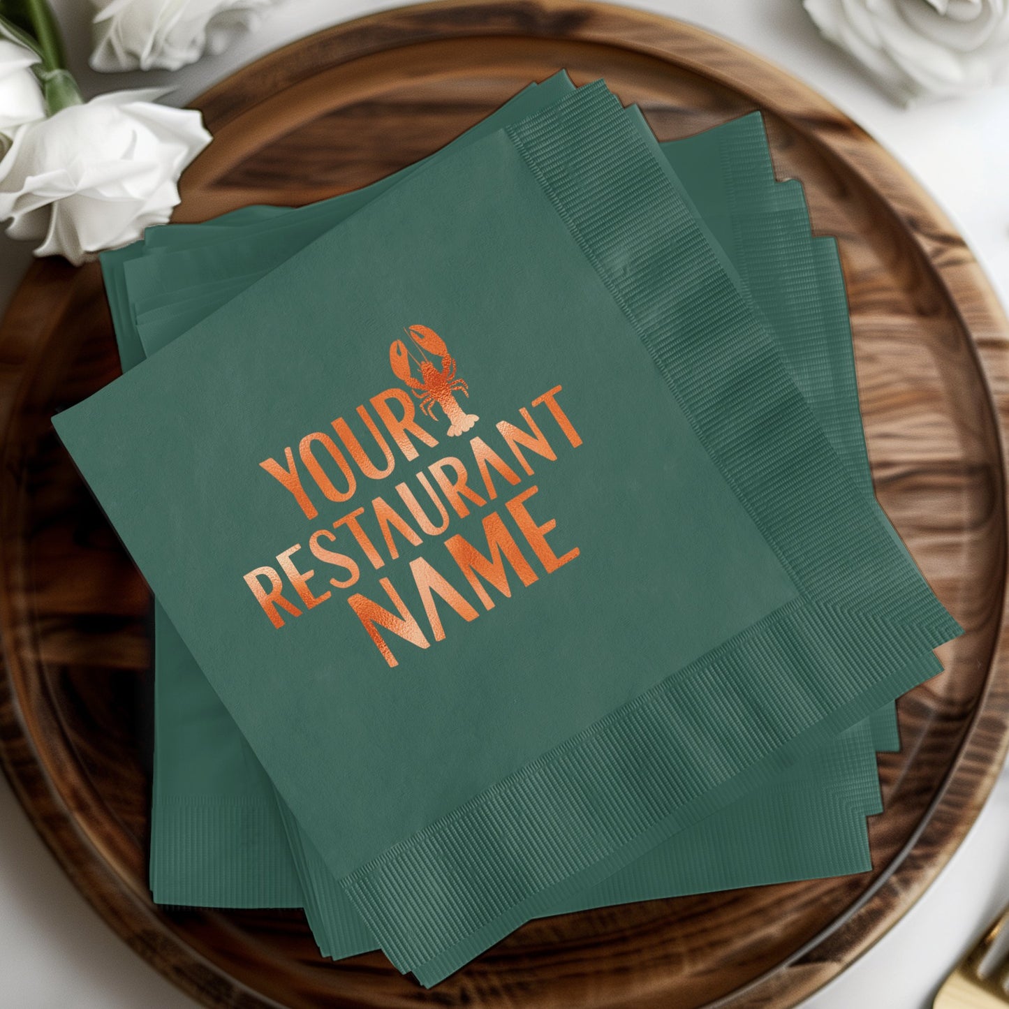 Personalized Custom Restaurant Name Napkin product