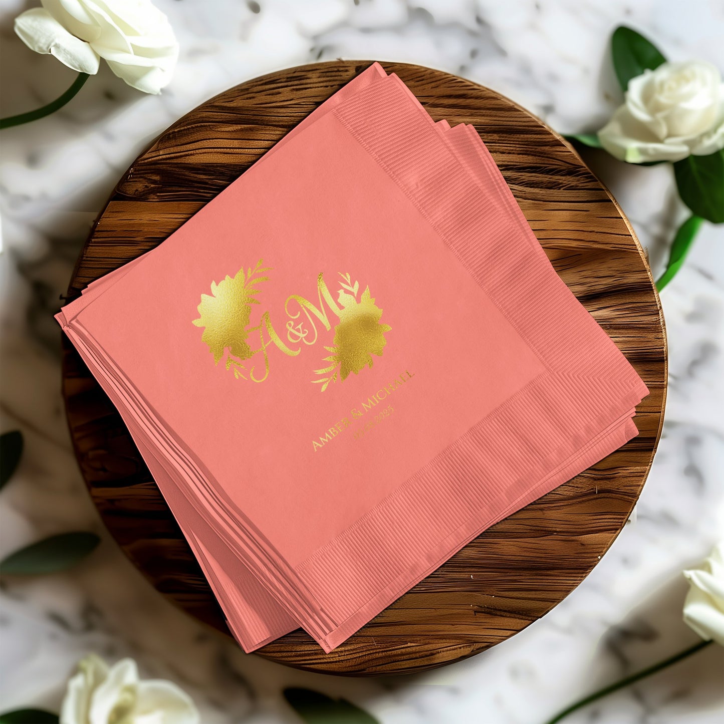Personalized Initials and Names Printed Napkin product type