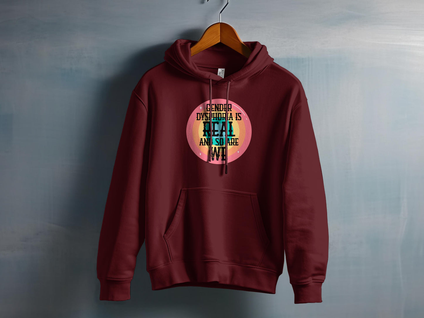 Gender Dysphoria Is Real Statement Hoodie product
