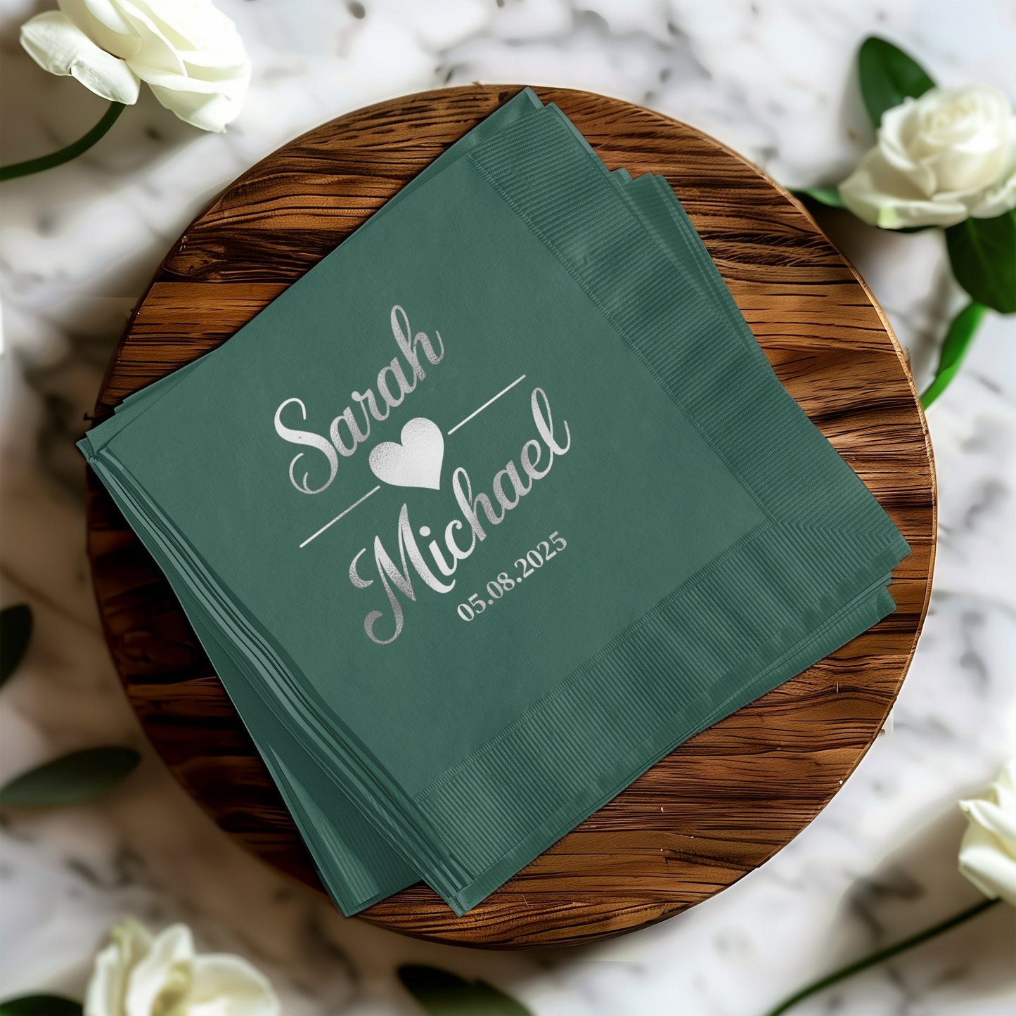 Personalized Sarah Michael Wedding Napkin product